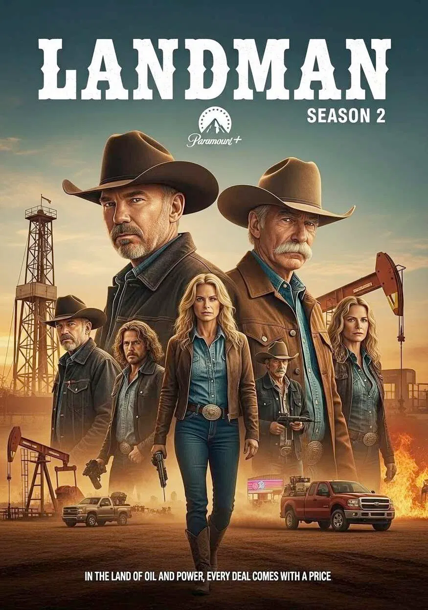 Постер «Лэндмен» продлен на третий сезон